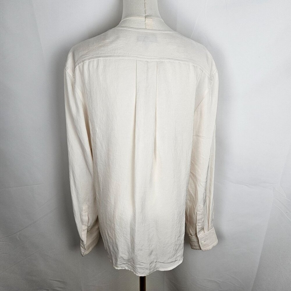 Rag & Bone Felix Popover Blouse Large Faux Wrap I… - image 6